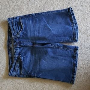 Denim bermuda shorts